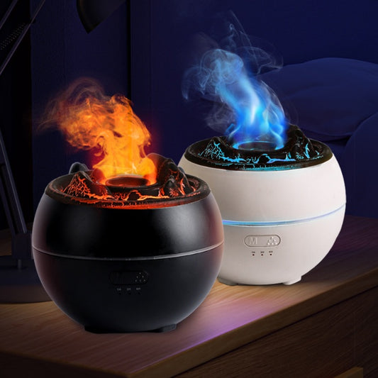 Flame Aroma Diffuser – LED Desk Humidifier & Essential Oil Diffuser