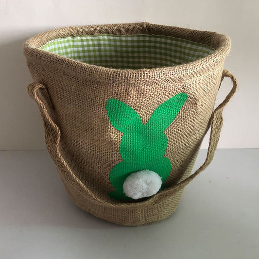 Easter Jute Basket Tote Bag – Reusable Jesus Day Gift Bag for Easter Celebration, Church Events & Spring Gifts