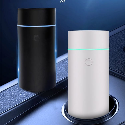 Car Aroma Diffuser Humidifier – Ultrasonic Water Mist Essential Oil Diffuser with LED Lighting for Vehicle & Home