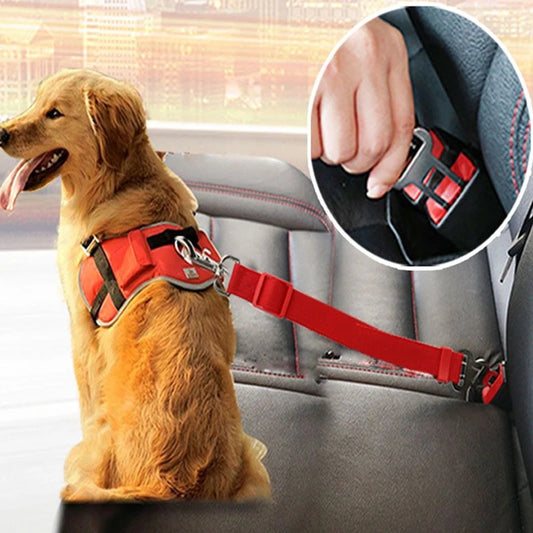 Adjustable Pet Car Seat Belt Safety Lead for Dogs & Cats