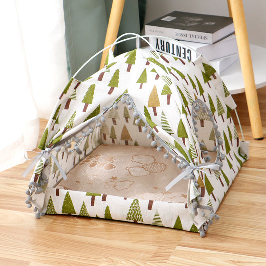 Cosy Cat Tent Bed – Enclosed Pet House for Cats & Small Pets