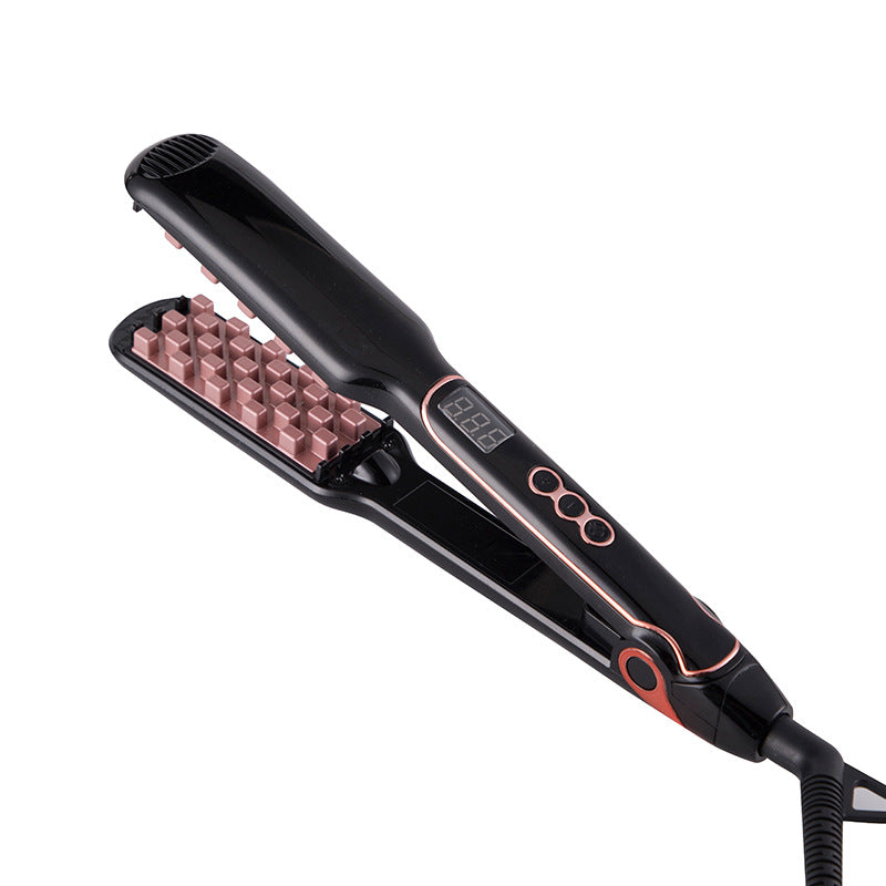 Hair Straightening Styling Comb | Professional Hairdressing Fluffy Hair Straightener Brush for Smooth Hair UK