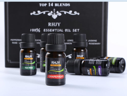 Aromatherapy Essential Oil Set – Natural Fragrance Oils Collection for Diffuser, Relaxation & Home Wellness