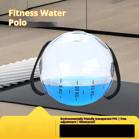 Counterweight Water Bag Fitness Ball – Inflatable Balance Training Ball for Core Workout, Strength Exercise & Home Gym