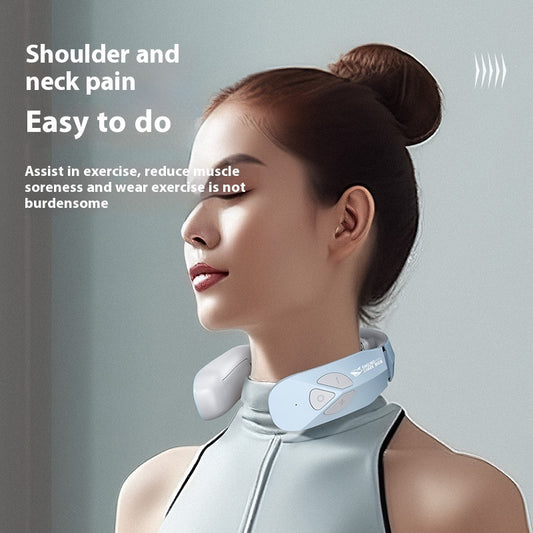 Electric Neck Massager – Rechargeable EMS Neck Massager with Heat, USB Charging & Adjustable Massage Modes