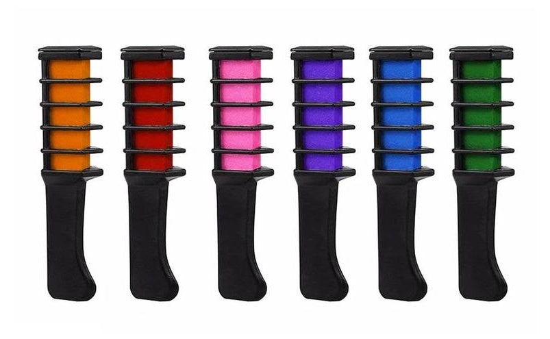 Temporary Mini Disposable Hair Color Mascara Crayon Chalk with Brush | Washable Instant Hair Dye for All Hair Types UK