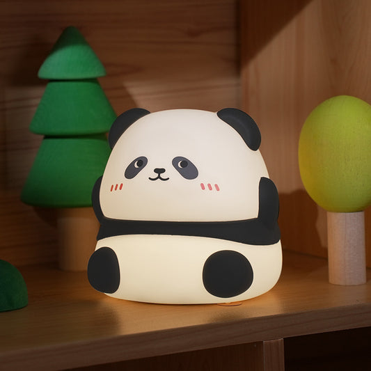 Cute Panda Night Light – Rechargeable Eye-Care LED Lamp for Bedroom, Baby Room & Home Decoration