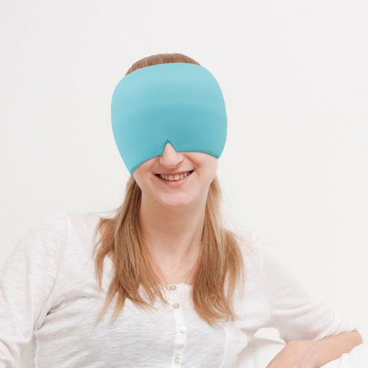 Reusable Cooling Gel Eye Mask – Cold Compress Face & Eye Mask for Relaxation and Puffy Eyes