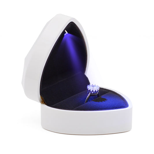 Luxury Proposal Ring Box – Velvet Engagement Ring Box for Wedding Proposals, Anniversaries & Special Gifts