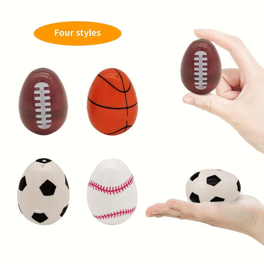 Rugby Ball Easter Eggs – Reusable Plastic Fillable Easter Eggs for Egg Hunts, Party Favours & Spring Gifts