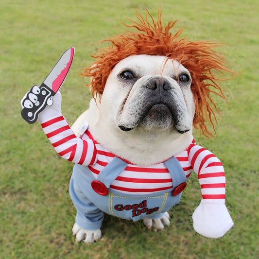 Halloween Pet Costume – Funny Adjustable Dog & Cat Cosplay Outfit