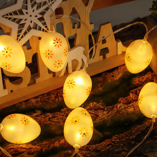 LED Light-Up Cracked Easter Eggs – Decorative Easter Egg Lights for Spring Home Décor & Festive Displays