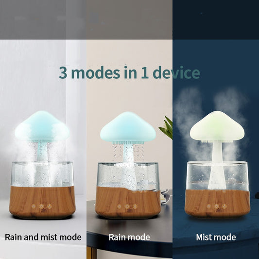 Cloud Rain Aroma Diffuser – Ultrasonic Humidifier with 7-Color LED Light