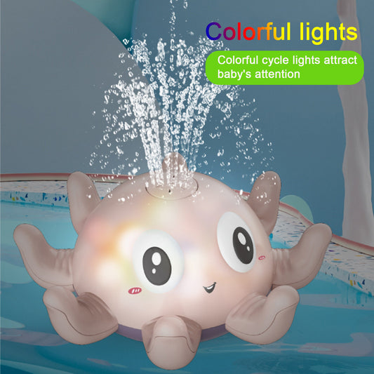 Children's Automatic Water Spray Bath Toy | Flashing Light Bath Fountain Toy for Babies & Toddlers UK
