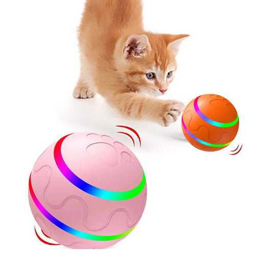 Smart Interactive Rolling Ball Toy – USB Rechargeable for Cats