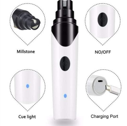Electric Pet Nail Grinder & Trimmer for Dogs & Cats