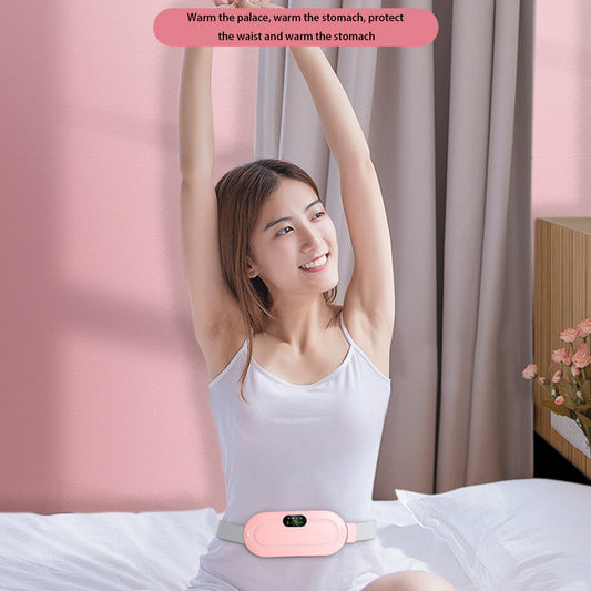 Electric Heating Waist Belt – Rechargeable Heated Belt with Vibration Massage for Period Comfort & Lower Back Relaxation