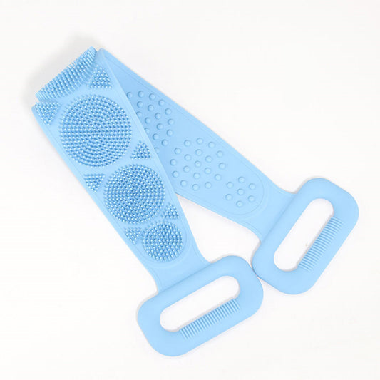 Silicone Back Scrubber Bath Towel | Exfoliating Body Massage Shower Brush for Men & Women UK