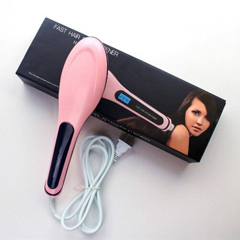 Paddle Brush Hair Straightener | Electric Heated Hair Straightening Brush for Smooth & Frizz-Free Hair UK