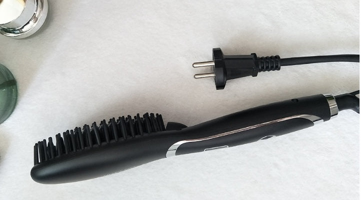 Ceramic Hair Straightening Brush | Electric Heated Hair Straightener Brush for Smooth & Frizz-Free Hair UK