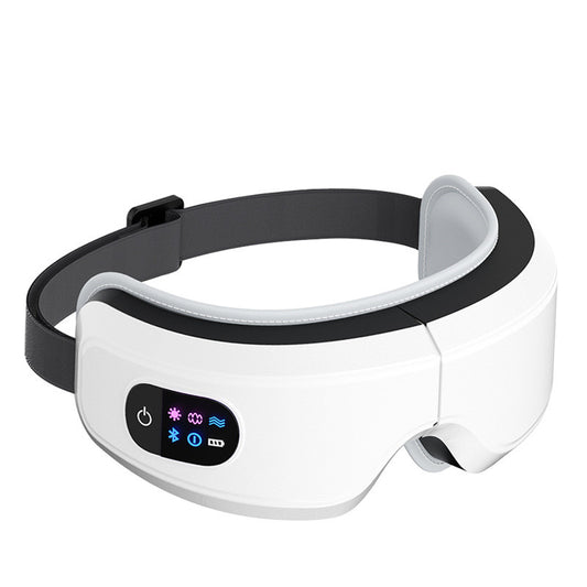 Bluetooth Eye Massager – Rechargeable Heated Eye Mask with Air Compression, Vibration & Music for Relaxation
