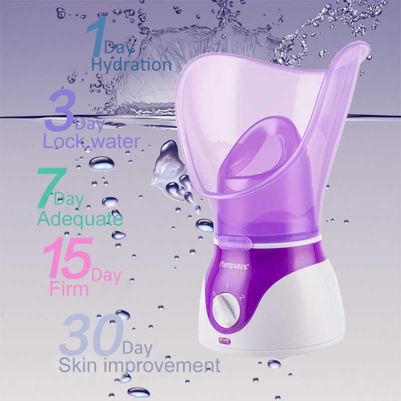 Facial Face Steamer – Nano Ionic Facial Steamer for Deep Cleansing, Pore Care & Hydrating Skin Mist