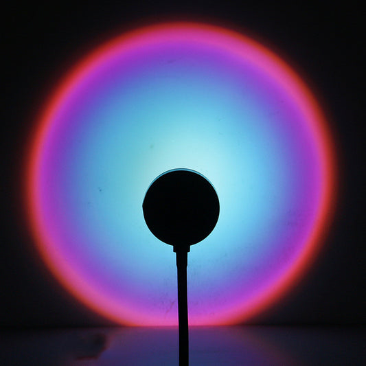 Sunset Projection Lamp LED Projector Night Light – 360° Rotating Mood Light for Bedroom, Wall Decor & Photography