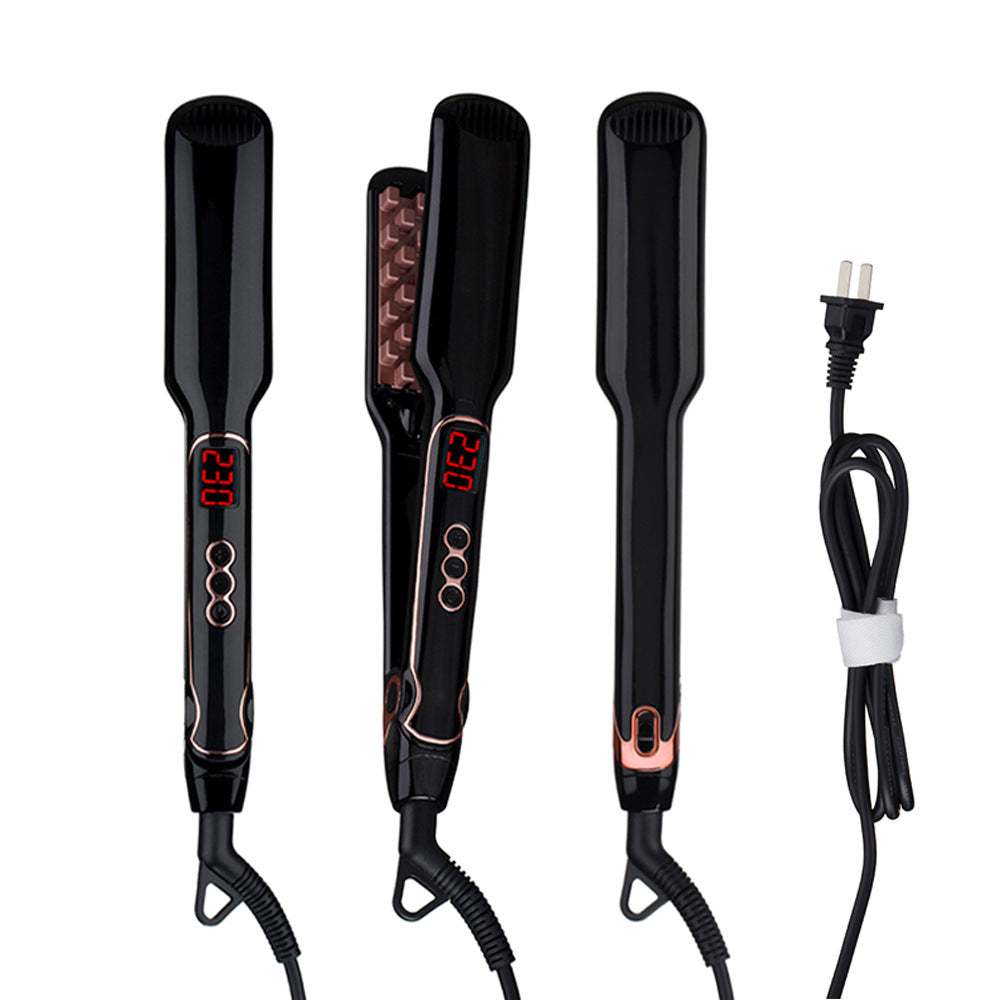 Hair Straightening Styling Comb | Professional Hairdressing Fluffy Hair Straightener Brush for Smooth Hair UK