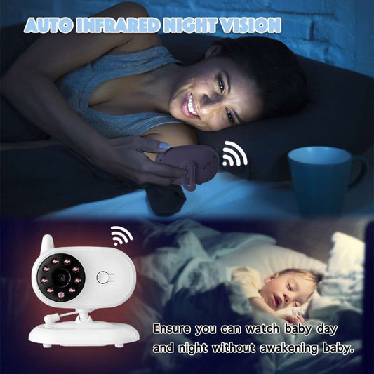 3.5 Inch Baby Care Device – Night Vision Baby Monitor with HD Screen, Two-Way Audio & Infant Safety Monitoring