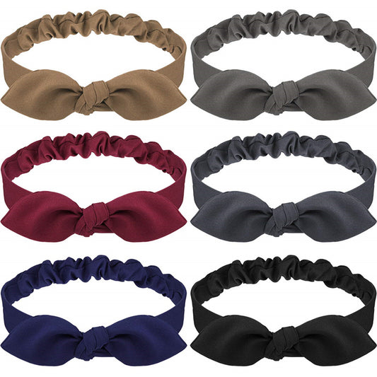 Women’s Knotted Rabbit Ears Hair Band – Elastic All-Match Headband for Fashion Styling, Casual Wear & Daily Hair Accessories