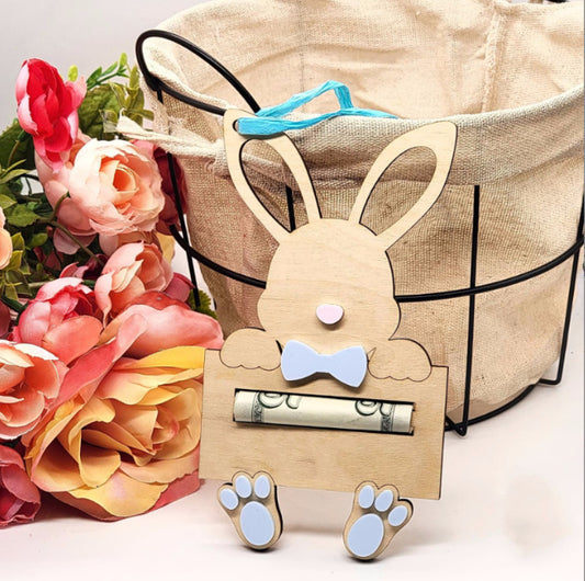 Easter Bunny Suit Cash Gift Pendant – Cute Rabbit Money Holder Decoration for Easter Gifts, Party Favours & Surprises
