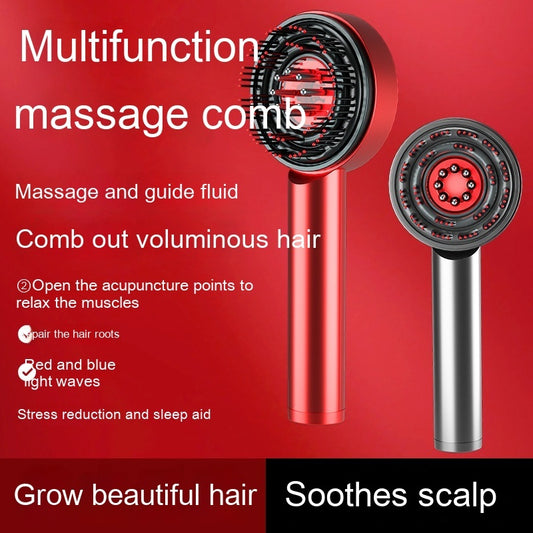 Infrared Scalp Massager Comb – Rechargeable Hair Care & Beauty Brush
