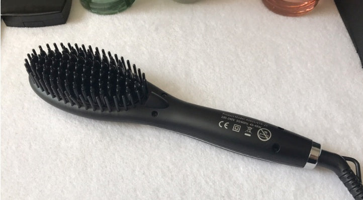 Ceramic Hair Straightening Brush | Electric Heated Hair Straightener Brush for Smooth & Frizz-Free Hair UK