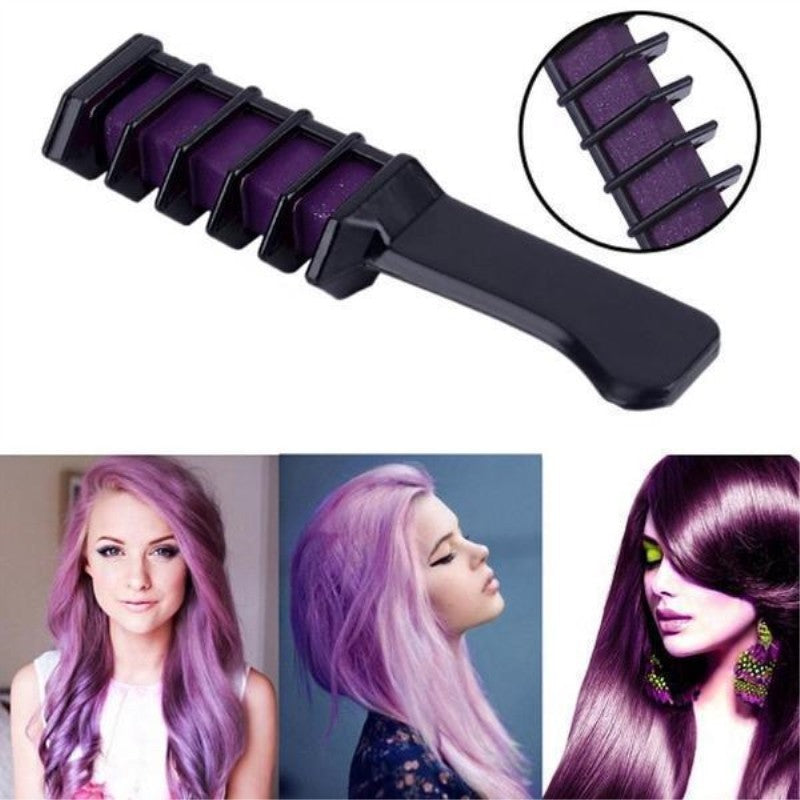 Temporary Mini Disposable Hair Color Mascara Crayon Chalk with Brush | Washable Instant Hair Dye for All Hair Types UK