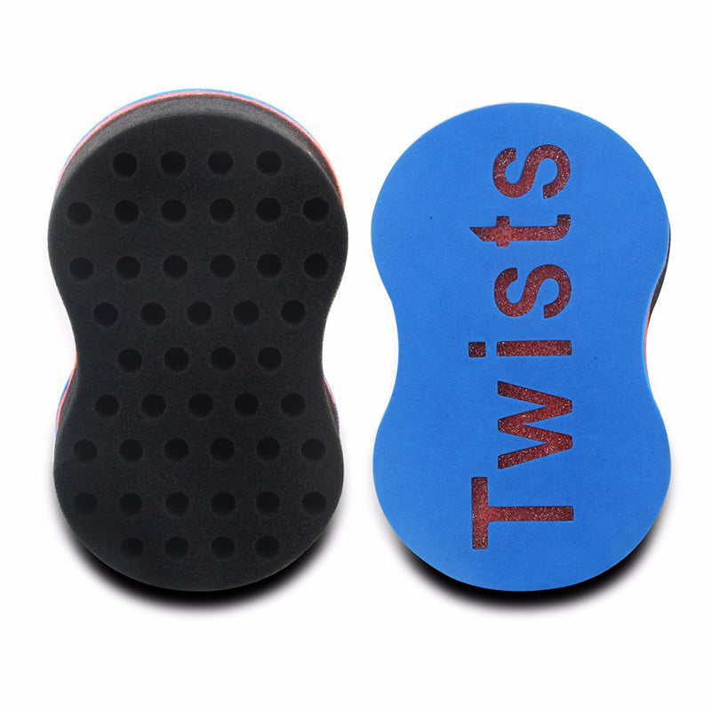 Wave Sponge Hair Twist Brush | Double-Sided Curl Sponge for Twists, Coils & Afro Hair Styling UK