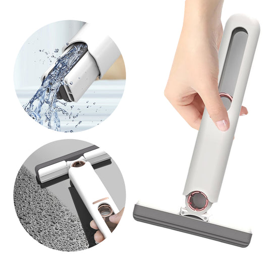 Portable Mini Sponge Mop – Self-Squeeze Multi-Surface Cleaner