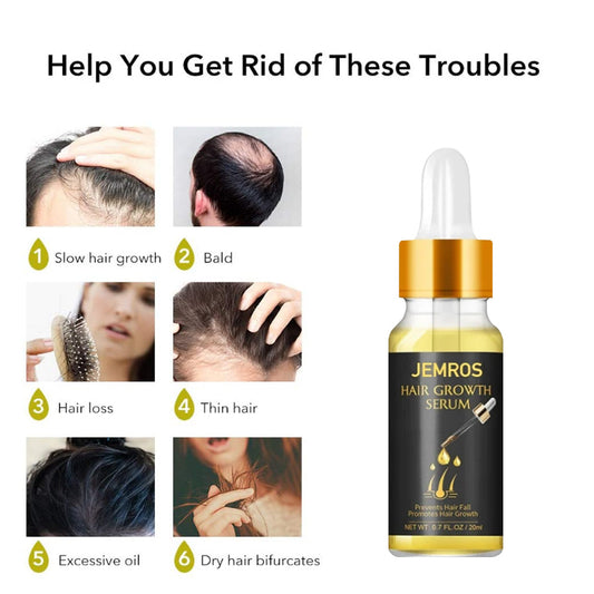 Hair Growth Essential Oil – Nourishing Scalp Serum for Healthy-Looking Hair, Shine & Daily Hair Care