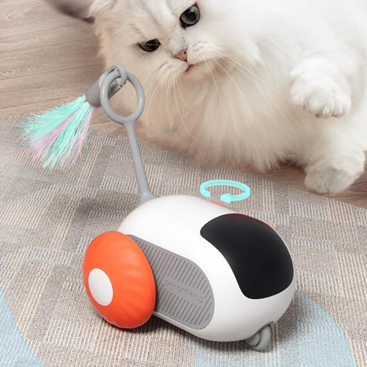 Remote Control Interactive Cat Toy Car – USB Rechargeable Smart Pet Toy