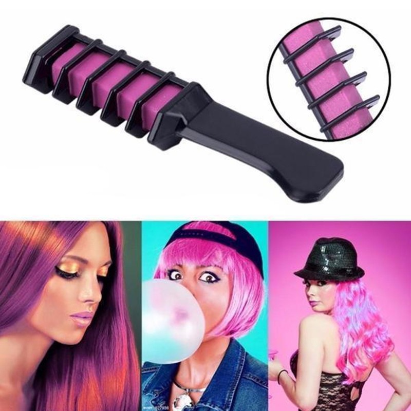 Temporary Mini Disposable Hair Color Mascara Crayon Chalk with Brush | Washable Instant Hair Dye for All Hair Types UK