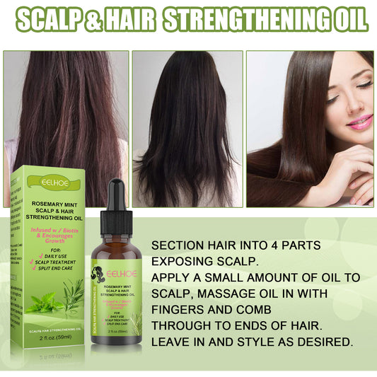 Rosemary Mint Hair & Scalp Serum – Nourishing Scalp Care Treatment for Stronger, Healthier-Looking Hair