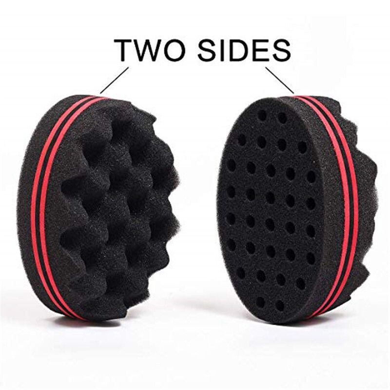 Wave Sponge Hair Twist Brush | Double-Sided Curl Sponge for Twists, Coils & Afro Hair Styling UK