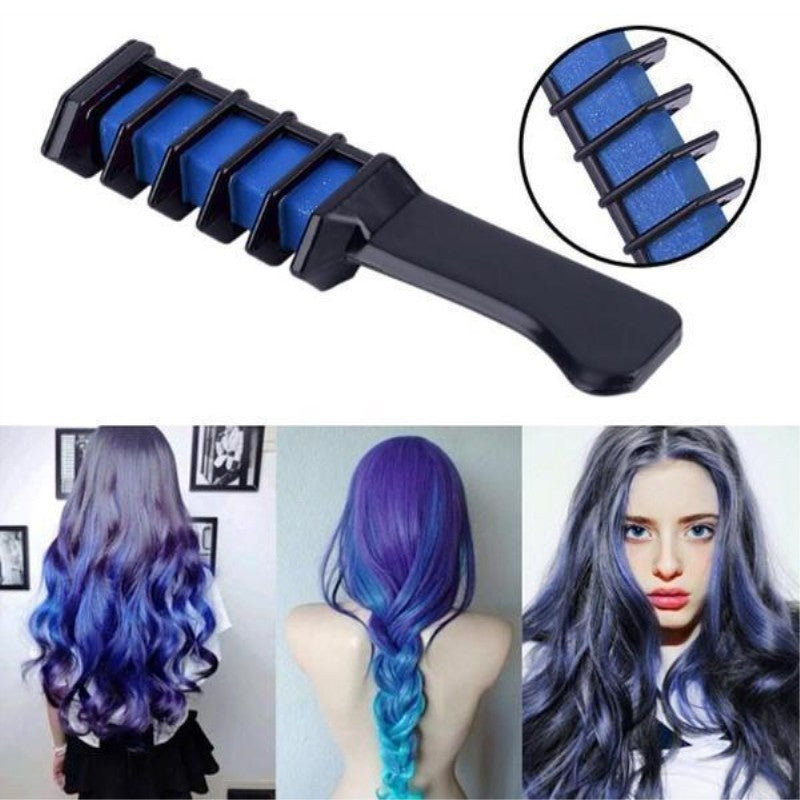 Temporary Mini Disposable Hair Color Mascara Crayon Chalk with Brush | Washable Instant Hair Dye for All Hair Types UK