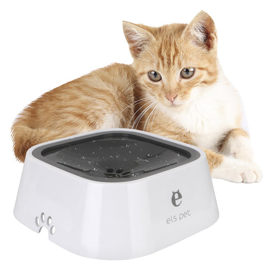 1.5L Anti-Spill Floating Pet Water Bowl for Dogs & Cats