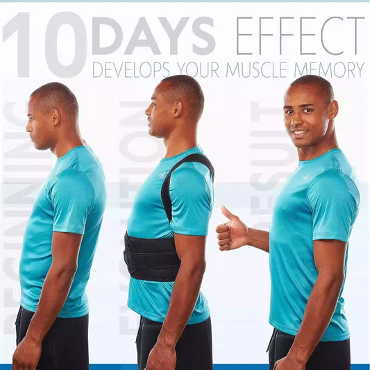 Unisex Back Support Posture Corrector – Adjustable Shoulder & Upper Back Support Brace for Everyday Posture Training