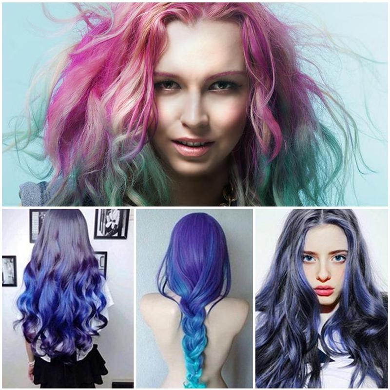 Temporary Mini Disposable Hair Color Mascara Crayon Chalk with Brush | Washable Instant Hair Dye for All Hair Types UK
