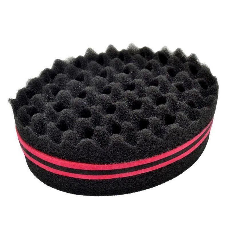 Wave Sponge Hair Twist Brush | Double-Sided Curl Sponge for Twists, Coils & Afro Hair Styling UK