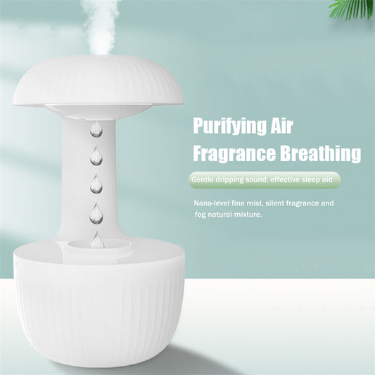 Anti-Gravity Air Humidifier – Levitating Water Drop Cool Mist Maker with Silent Aroma Diffuser & LED Light