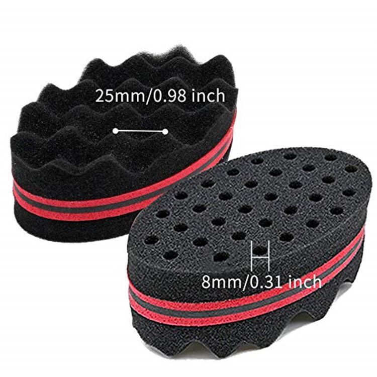 Wave Sponge Hair Twist Brush | Double-Sided Curl Sponge for Twists, Coils & Afro Hair Styling UK