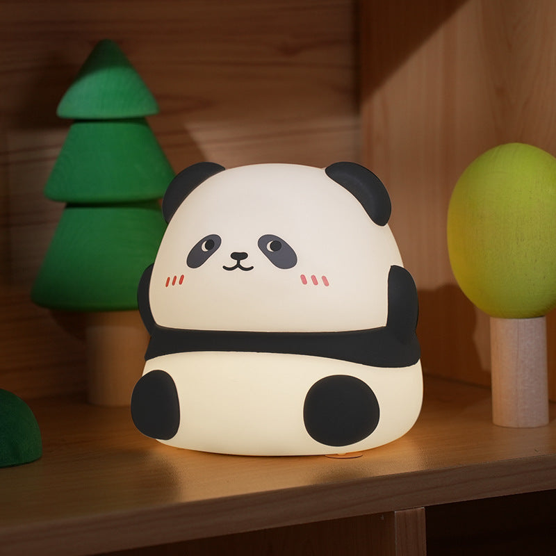 Cute Panda Night Light, Rechargeable, Eye-Care