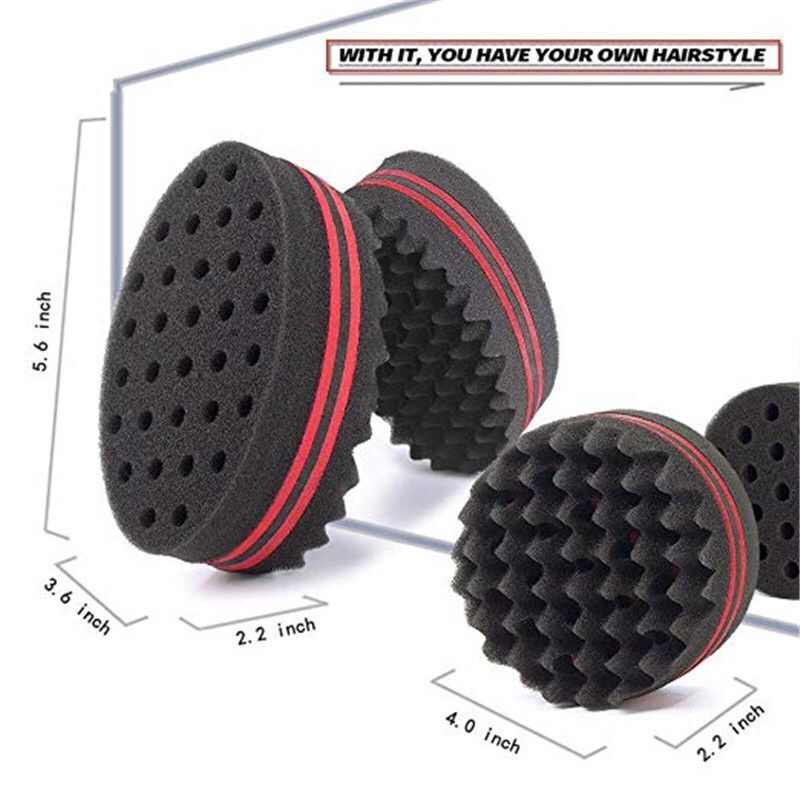 Wave Sponge Hair Twist Brush | Double-Sided Curl Sponge for Twists, Coils & Afro Hair Styling UK